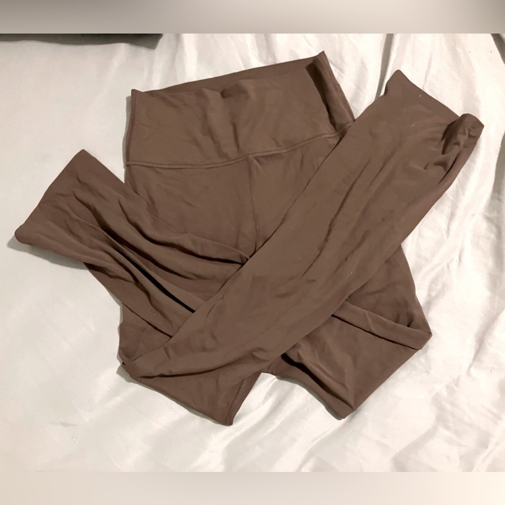 All in motion brown boot cut leggings, worn once, size medium, kept well